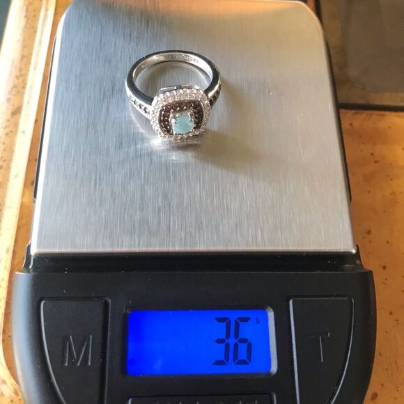 Natural Grandidierite Sterling Silver Ring Size 5 - Picture 6 of 9